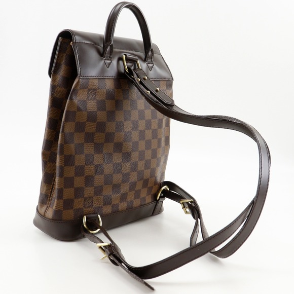 LOUIS VUITTON Authentic Brown Damier Canvas Backpack main image 7